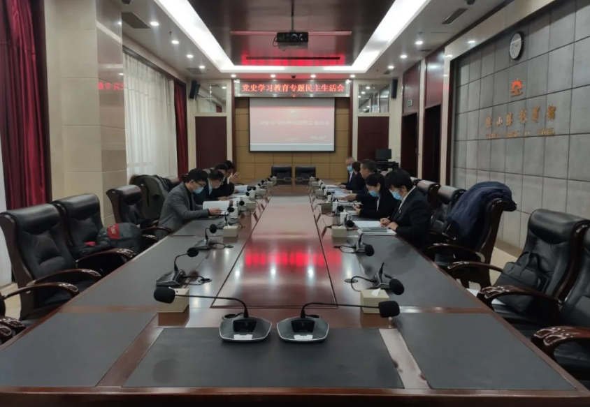 月博集团 温泉集团党委班子召开党史学习教育专题民主生活会